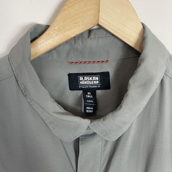 Duluth Alaskan Hardgear Full Stream Silt Gray Shirt Mens Vented XL Tall … - Picture 2 of 7